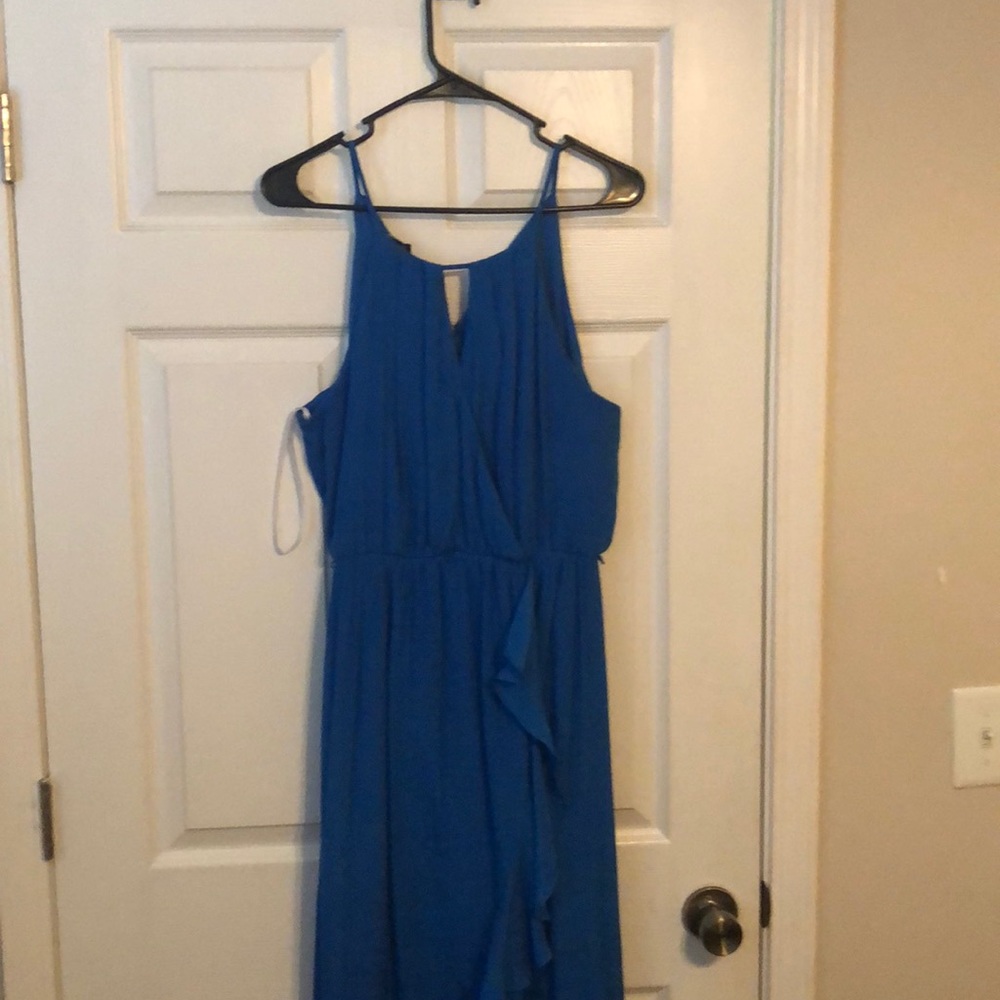 High Low dress Blue